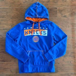 New York Knicks Basketball Blue and Orange Hoodie Sweatshirt